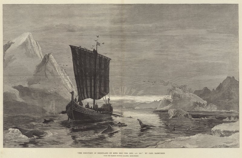 The Discovery of Greenland by King Eric the Red, AD 983 by German School