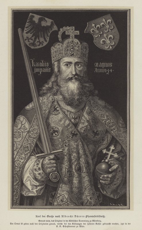 The Emperor Charlemagne by German School