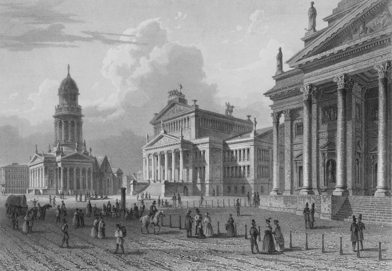 The Gendarmenmarkt, Berlin by German School