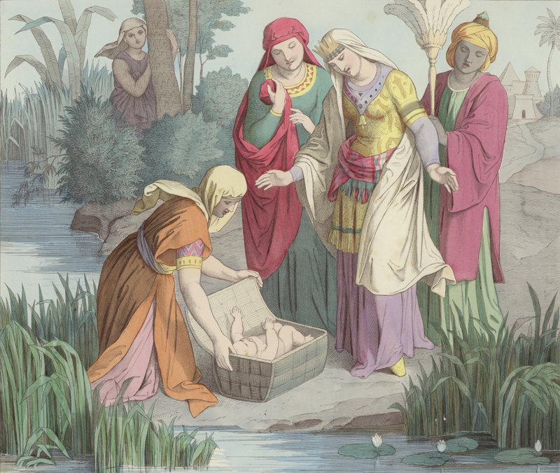The Infant Moses is Found by German School