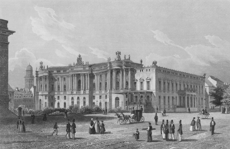 The Library and the Palace of the Princes of Prussia, Berlin by German School
