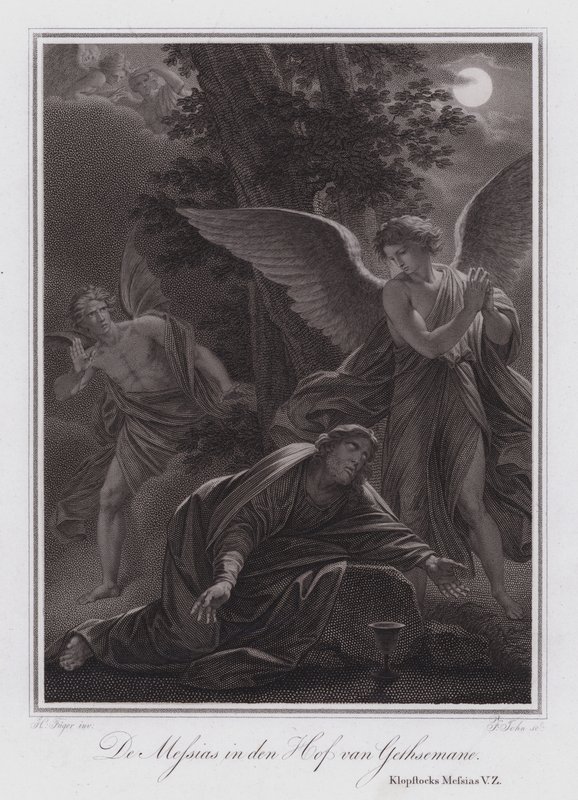 The Messiah in the Garden of Gethsemane by German School