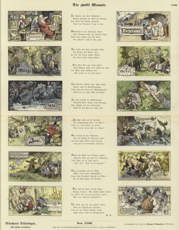The Twelve Months by German School
