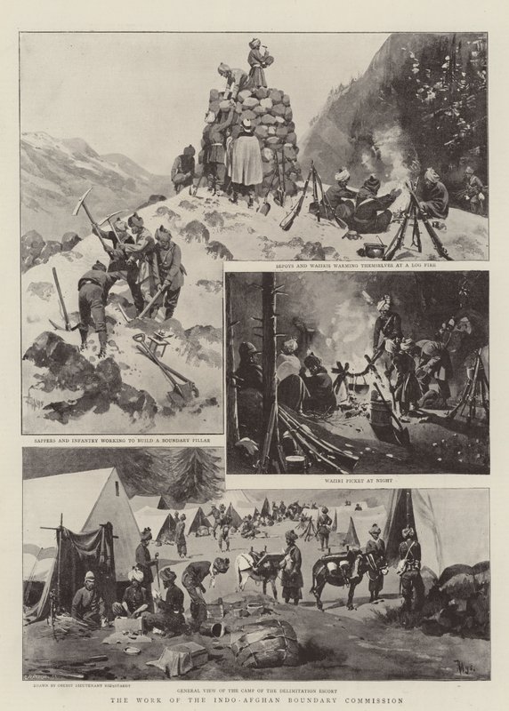 The Work of the Indo-Afghan Boundary Commission by German School