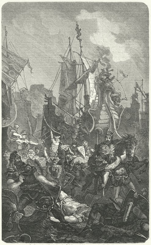 The landing of the Vandals in Africa, 429 by German School