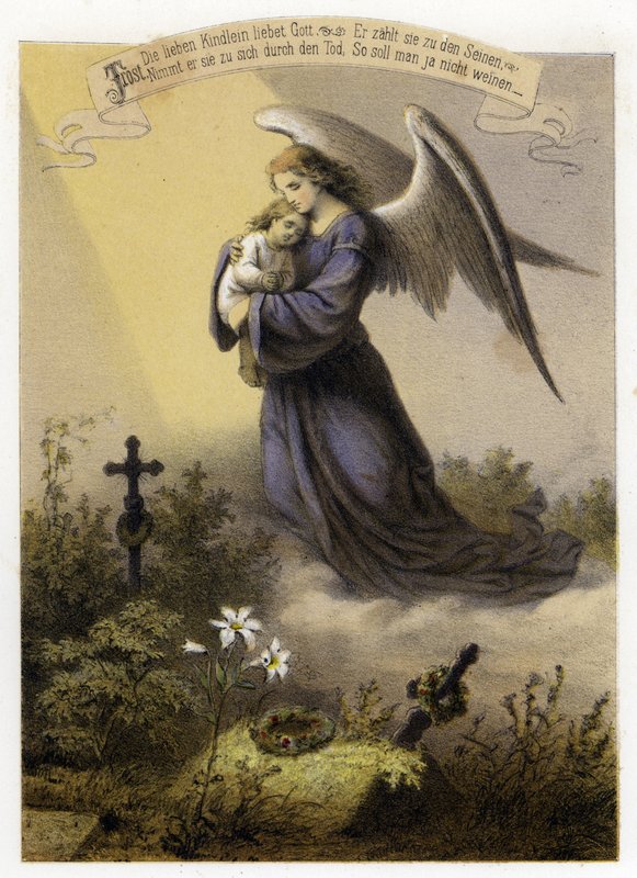 The love of God for a dead child by German School