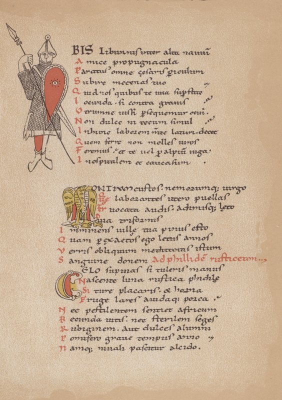 The Poetry of Horace in a 12th Century French Manuscript by German School