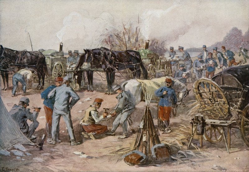 Training Camp Near Lemberg by German School
