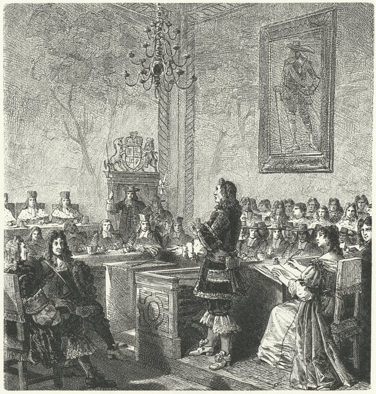 Trial of William Russell, Lord Russell, for treason against King Charles II by German School