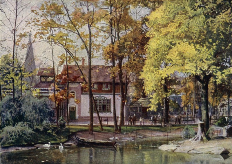 Waldschanke restaurant, Berlin Zoological Garden, Germany by German School