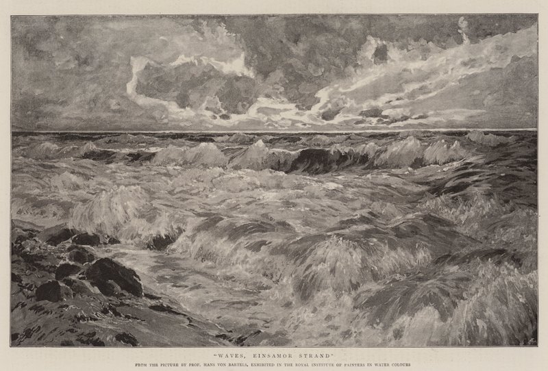 Waves, Einsamor Strand by German School