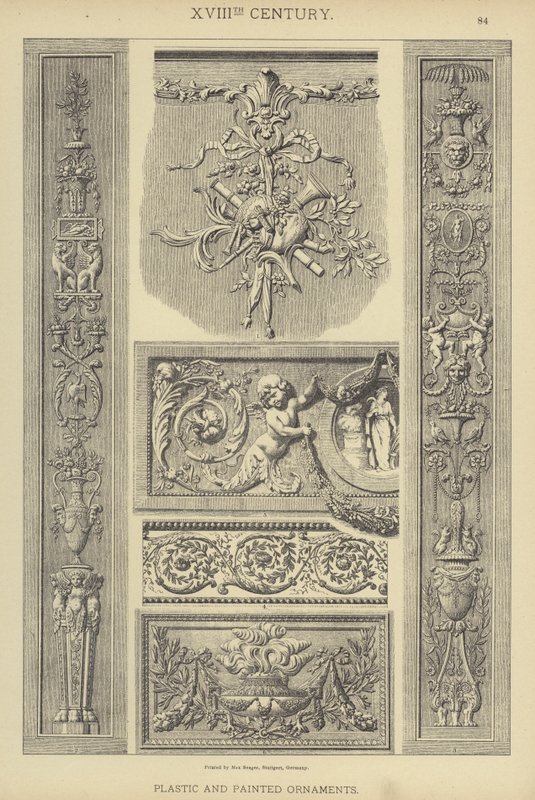 18th Century, Plastic and Painted Ornaments by German School