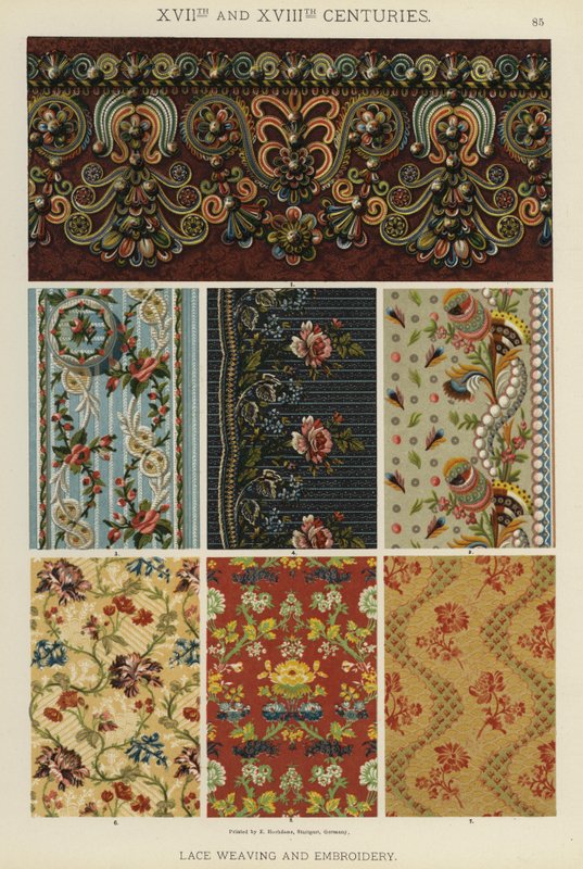 17th and 18th Centuries, Lace Weaving and Embroidery by German School