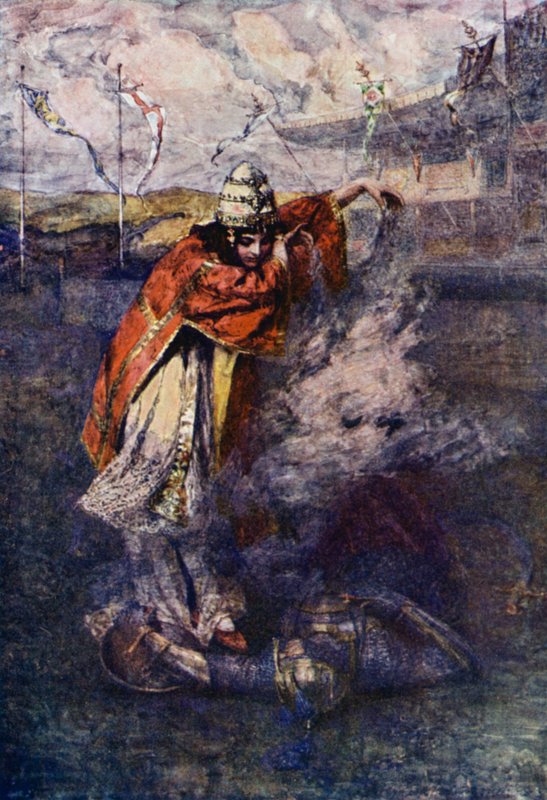 Duessa Dispelled the Enchanted Cloud by Gertrude E. Demain (after) Hammond