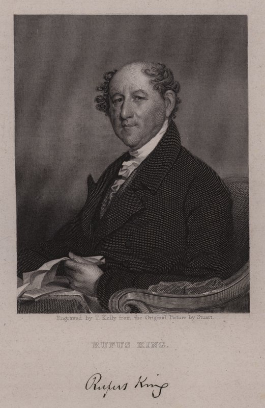 Rufus King, American lawyer, politician and diplomat by Gilbert Stuart