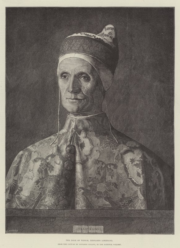 The Doge of Venice, Leonardo Loredano, in the National Gallery by Giovanni Bellini