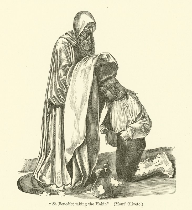 St Benedict Taking the Habit by Giovanni Antonio Bazzi Sodoma