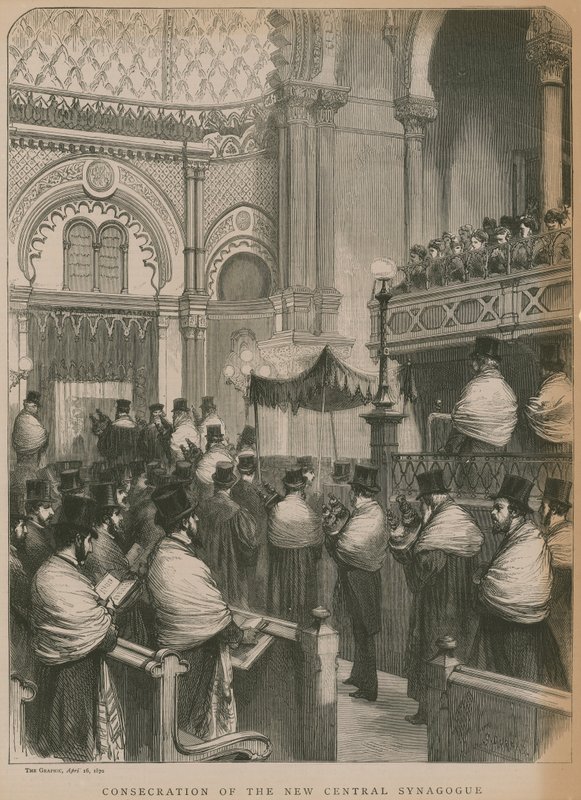 Consecration of the New Central Synagogue by Godefroy Durand