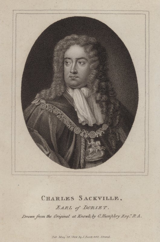 Charles Sackville, 6th Earl of Dorset, English Poet and Courtier by Godfrey (after) Kneller