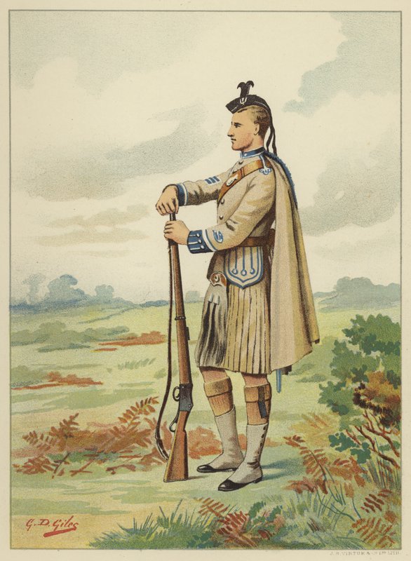 The London Scottish Volunteers, 1st Volunteer Battalion Rifle Brigade, 7th Middlesex by Godfrey Douglas Giles