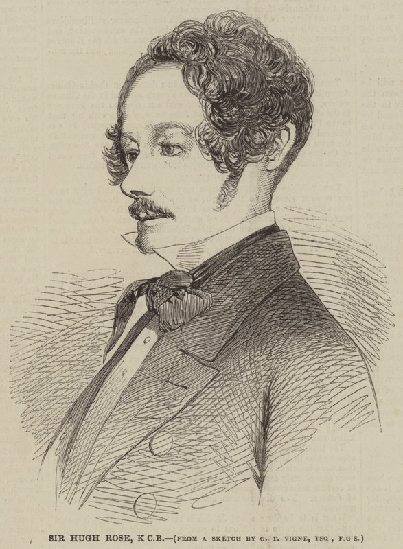 Sir Hugh Rose, KCB by Godfrey Thomas Vigne