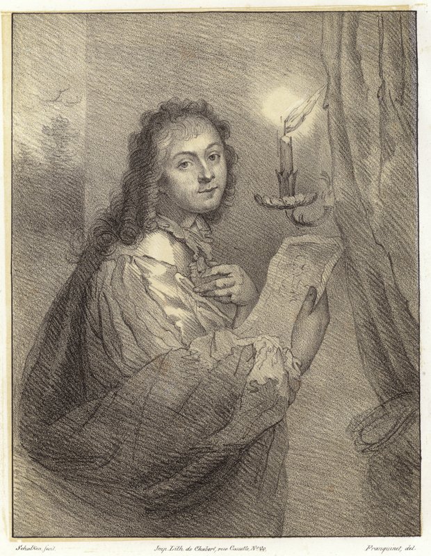 Woman with Candle by Godfried after Schalken or Schalcken