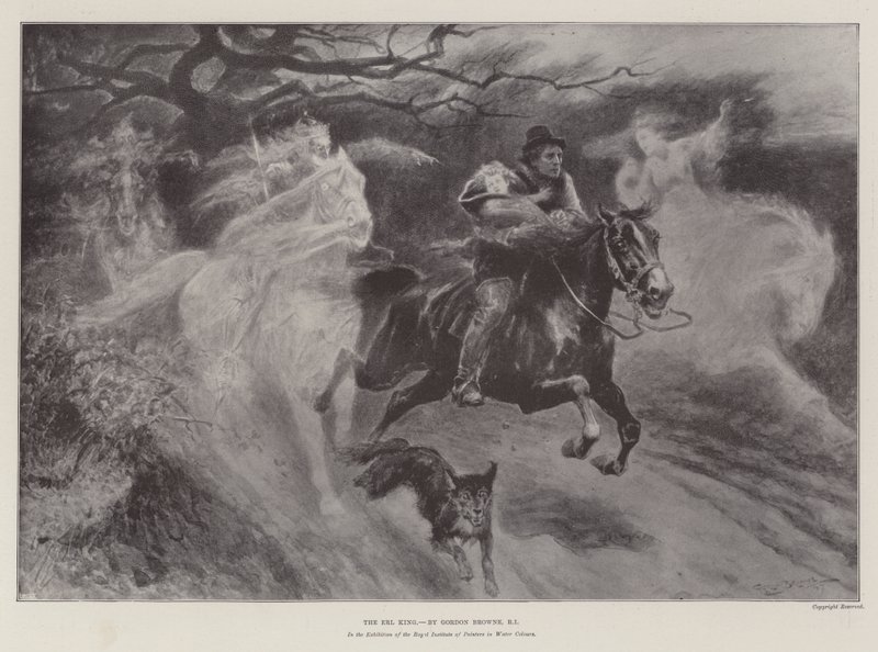 The Erl King (engraving) by Gordon Frederick Browne