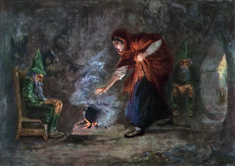 Illustration for The Tale of the Cauldron by Gordon Frederick after Browne