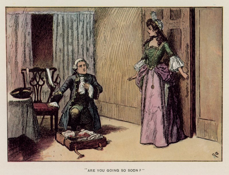 Illustration for The History of Henry Esmond by Thackeray by Gordon Frederick (after) Browne