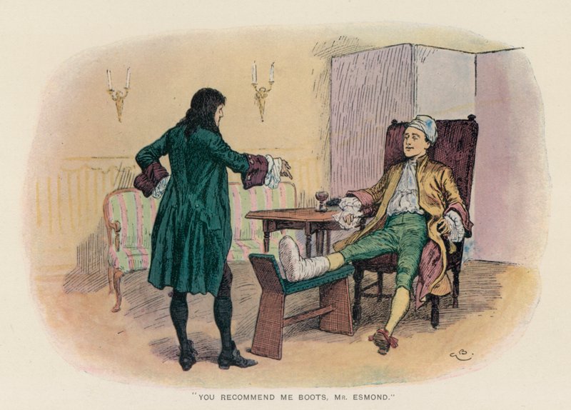 Illustration for The History of Henry Esmond by Thackeray by Gordon Frederick (after) Browne