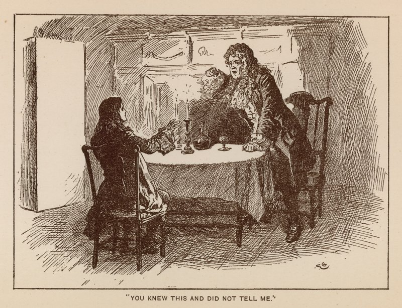 Illustration for The History of Henry Esmond by Thackeray by Gordon Frederick (after) Browne