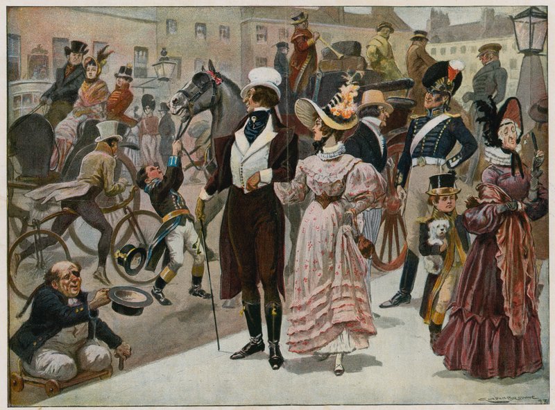 The Early Days of Our Century - Piccadilly, London, in 1800 by Gordon Frederick Browne