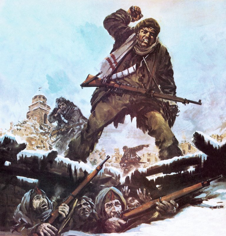 City under siege during Spanish civil war by Graham Coton