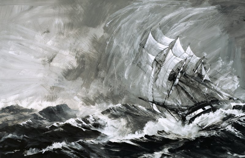 Clipper captains spared no one to make it to Australia before the gold ran out. by Graham Coton