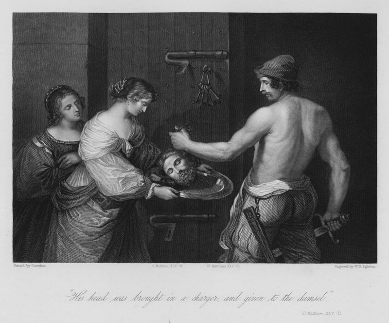 Death of John the Baptist, St Matthew XIV by Guercino
