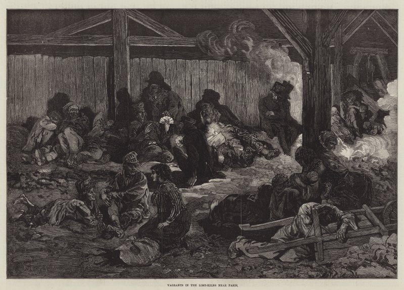 Vagrants in the Lime-Kilns near Paris by Guillaume Regamey