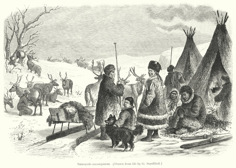 Samoyede encampment by Gustav (after) Sundblad