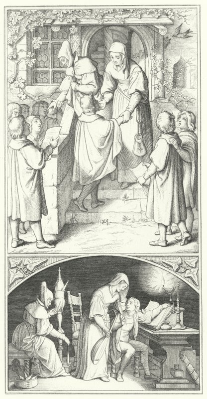 Martin Luther as a young student singing in the town of Eisenach by Gustav Ferdinand Leopold Konig