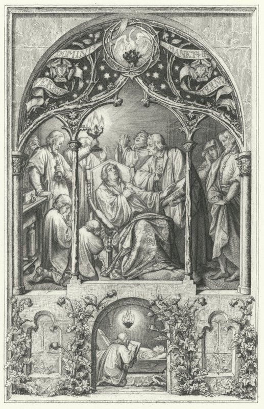 The death of Martin Luther by Gustav Ferdinand Leopold Konig