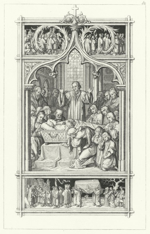 The funeral of Martin Luther by Gustav Ferdinand Leopold Konig