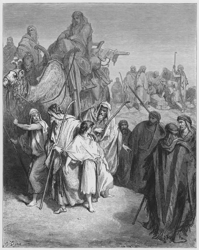 Joseph sold by his brethren by Gustave Dore