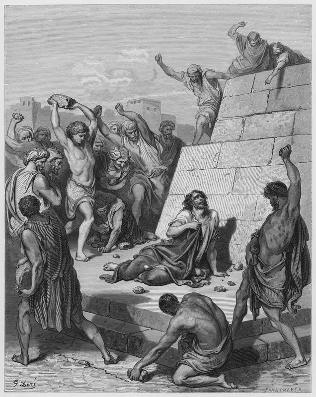 Martyrdom of Saint Stephen by Gustave Dore