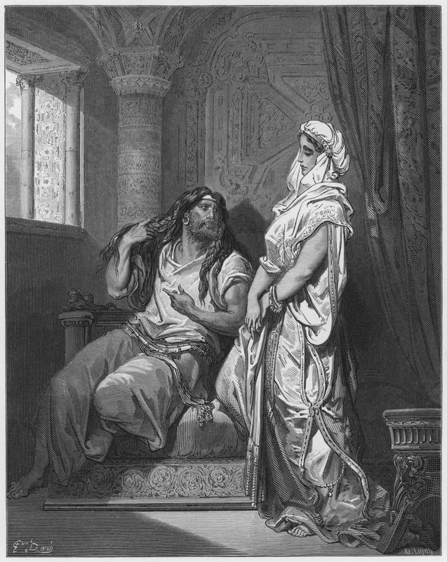 Samson and Delilah by Gustave Dore