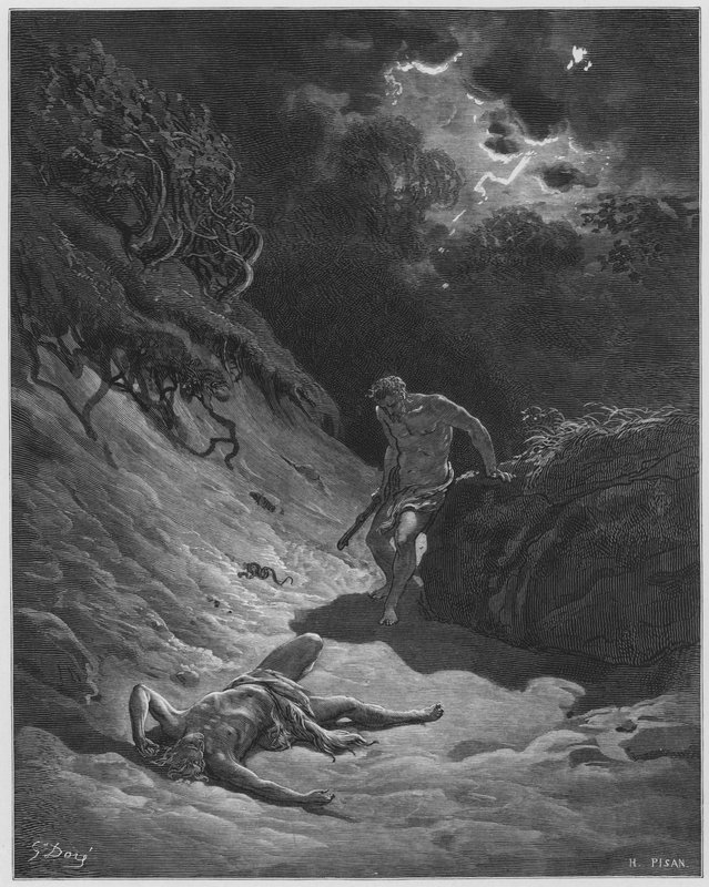 The death of Abel by Gustave Dore
