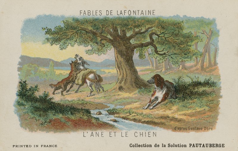 The Ass and the Dog by Gustave Dore