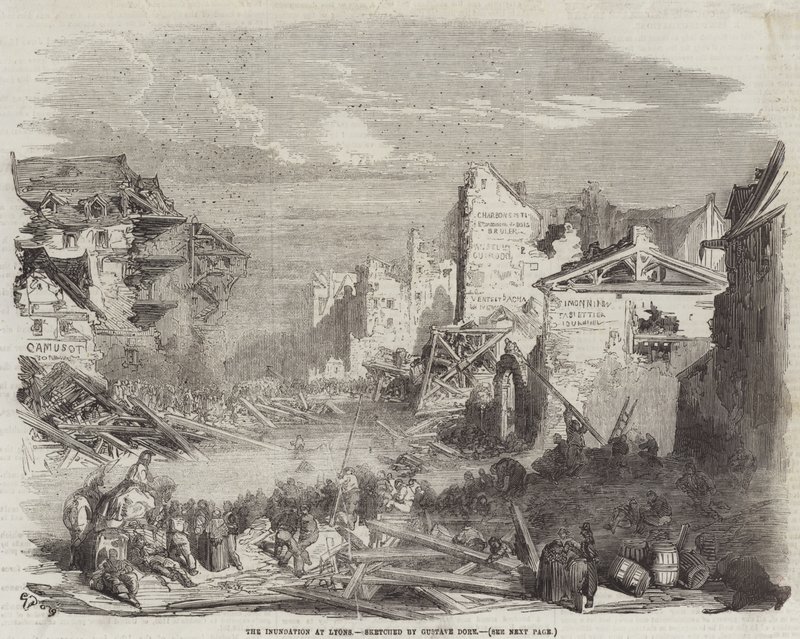The Inundation at Lyons by Gustave Dore