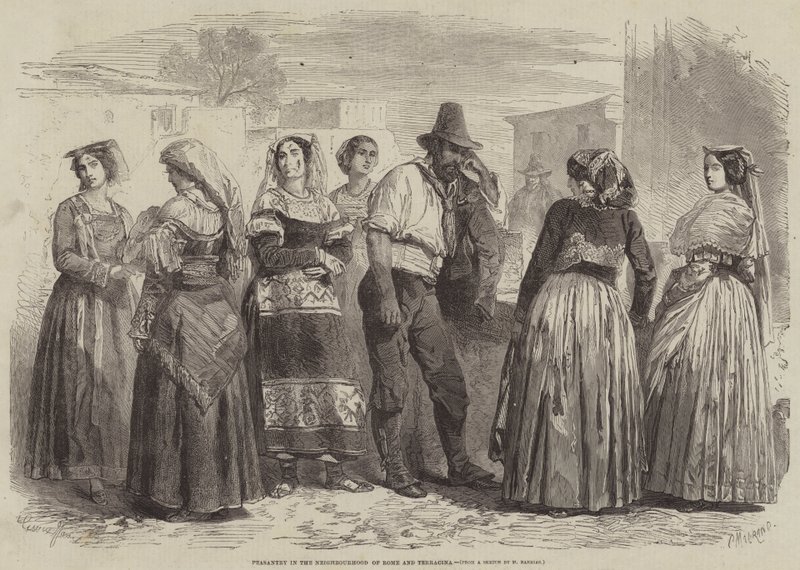 Peasantry in the Neighbourhood of Rome and Terracina by Gustave Janet