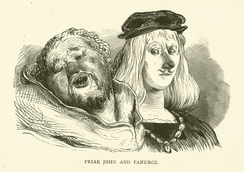 Illustration for the works of Rabelais by Gustave after Dore