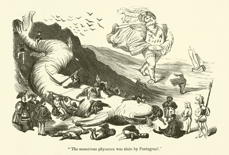 Illustration for the works of Rabelais by Gustave after Dore