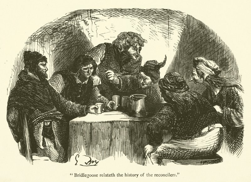 Illustration for the Works of Rabelais by Gustave after Dore